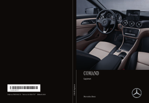 2018 Mercedes Benz SL COMAND Operator Instruction Manual